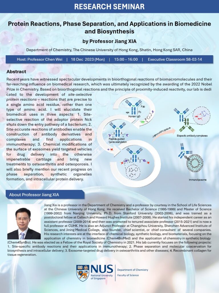 Protein Reactions, Phase Separation, and Applications in Biomedicine ...